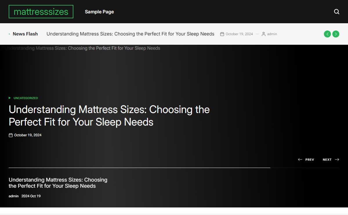 mattresssizes