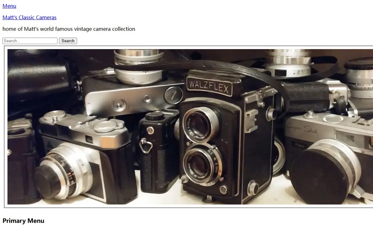 Home - Matt's Classic Cameras