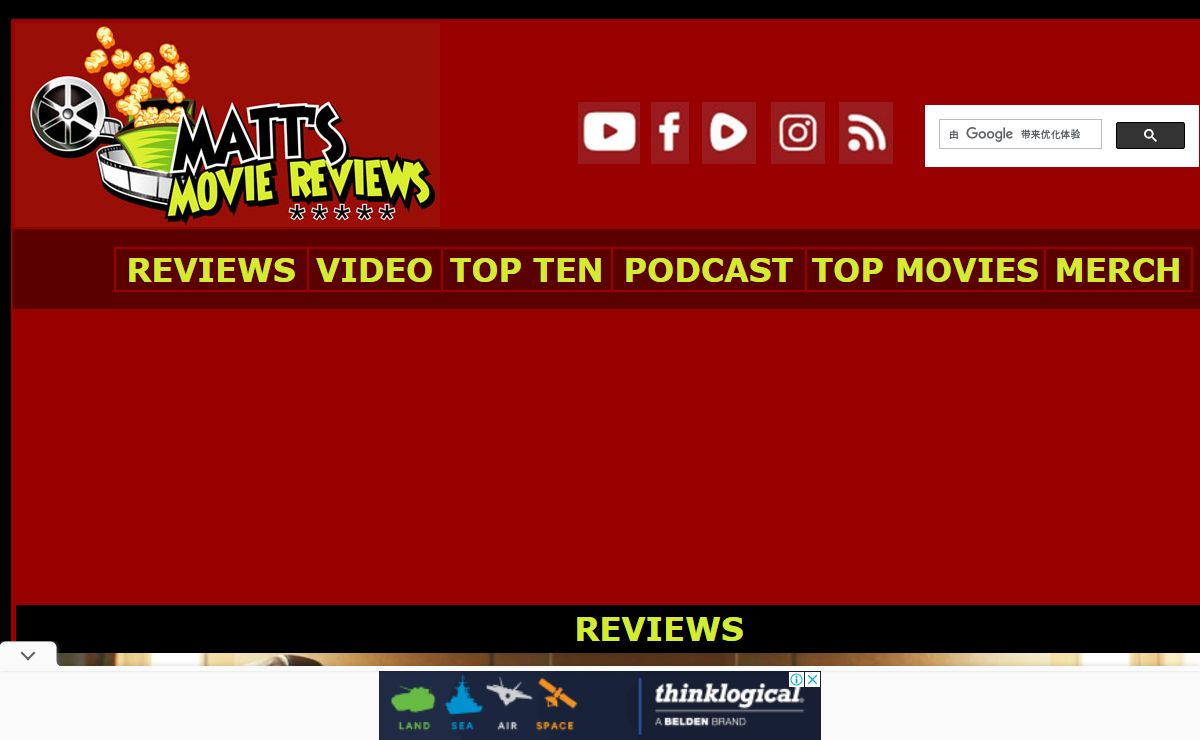 Matt’s Movie Reviews - Movie Reviews and Podcast Interviews by Film Critic Matthew Pejkovic
