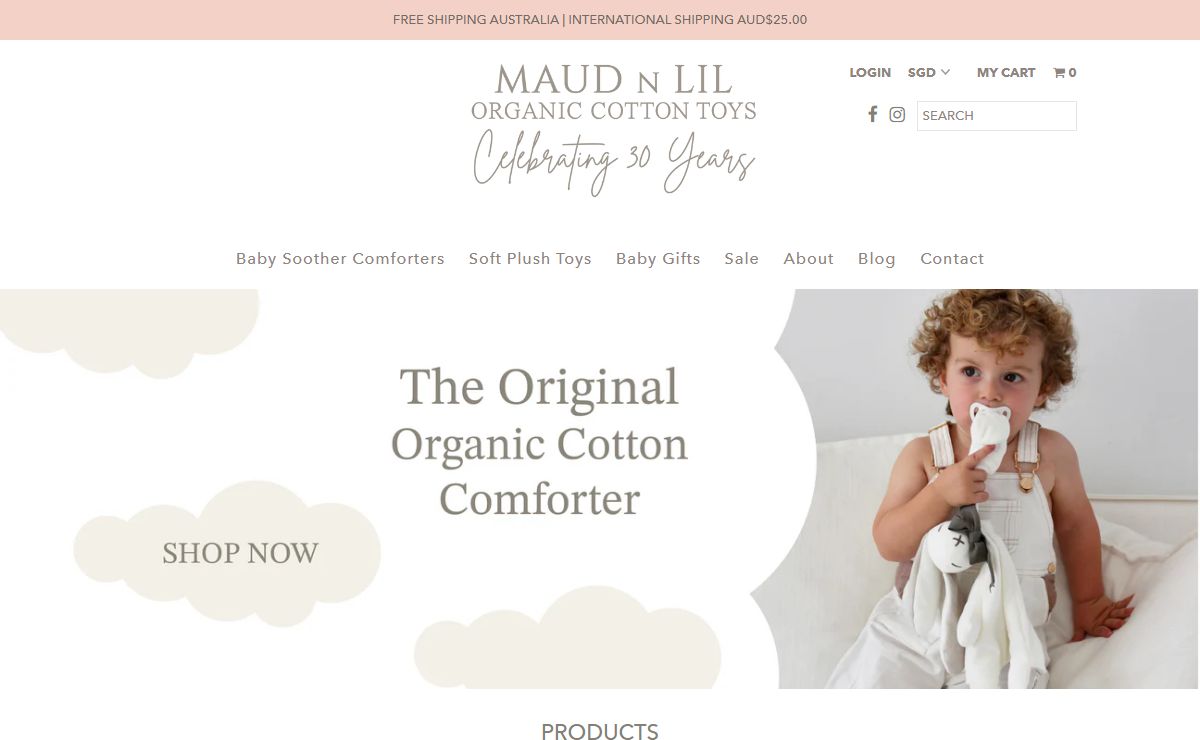 Baby and Children Comforters & Soft Toys | Maud N Lil Organic Cotton