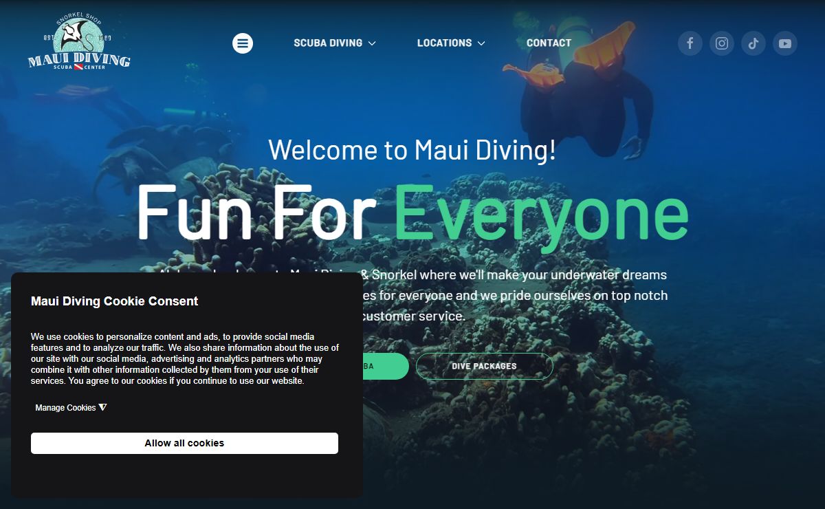 Maui Diving & Snorkeling | Scuba & Dive Equipment Shop