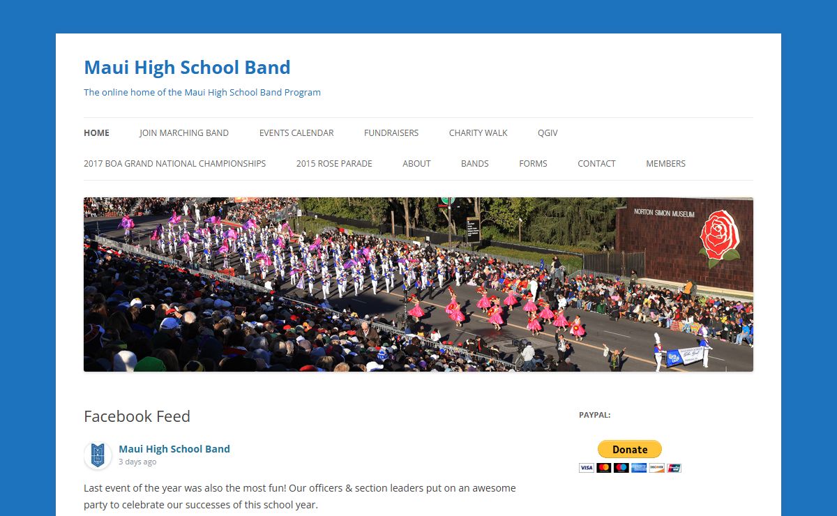 Maui High School Band | The online home of the Maui High School Band Program