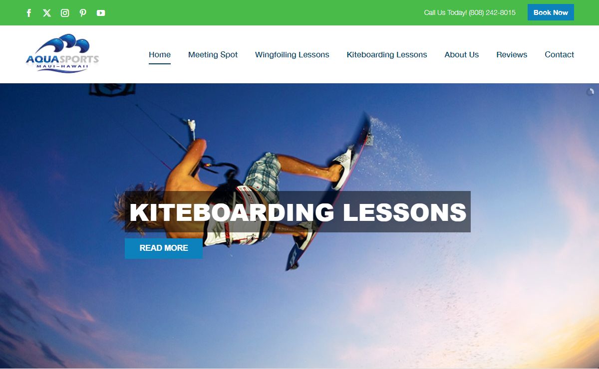 Home - Maui Kiteboarding Lessons by Aqua Sports Maui - Maui Kitesurfing Lessons