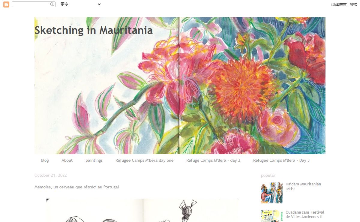 Sketching in Mauritania