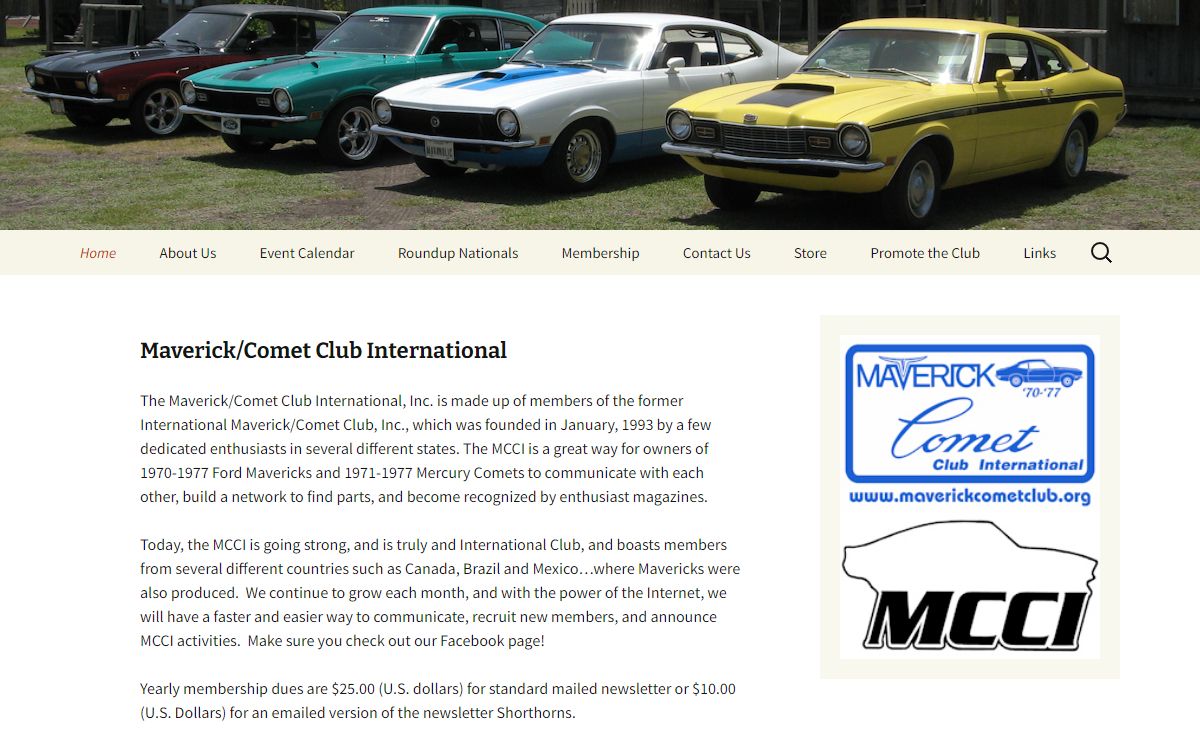 Maverick Comet Club International | Website for the Maverick Comet Club International