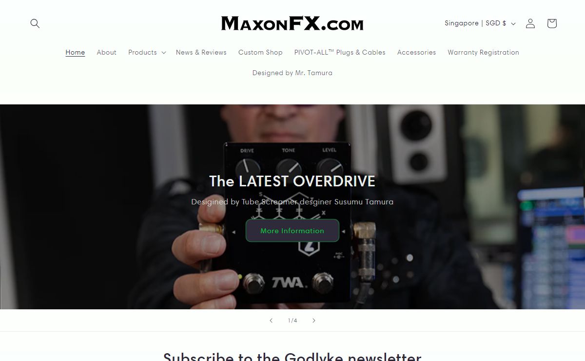Maxon Guitar Effects Pedals : Buy Online : Reviews : Official Website – Godlyke, Inc.