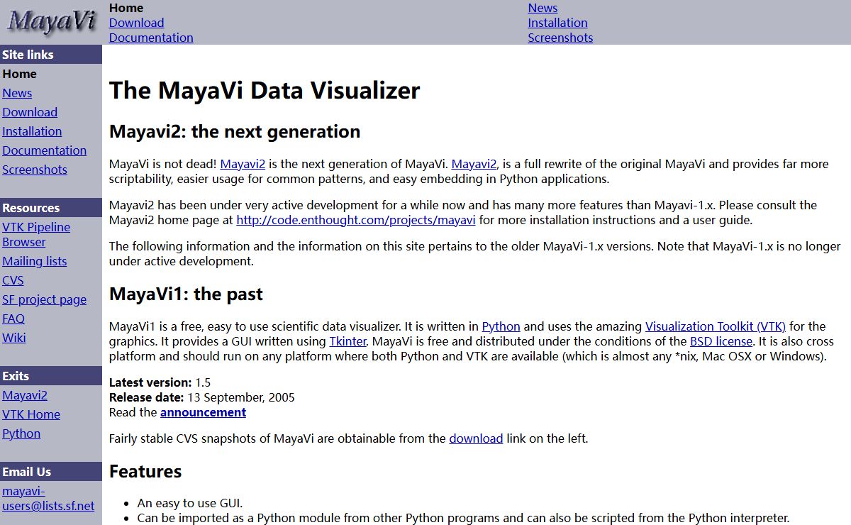 The MayaVi Data Visualizer