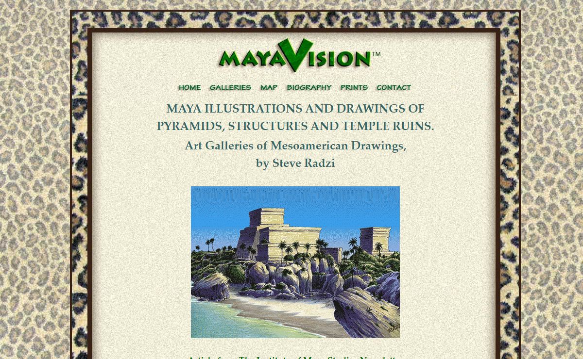 MAYA ILLUSTRATIONS AND DRAWINGS OFPYRAMIDS, STRUCTURES AND TEMPLE RUINS by Steve Radzi.