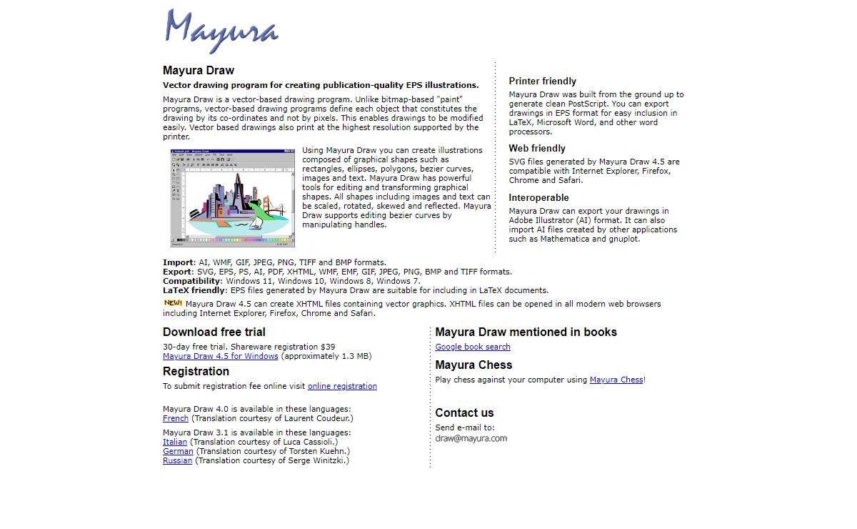 Mayura Draw Vector Drawing Program with SVG and EPS export