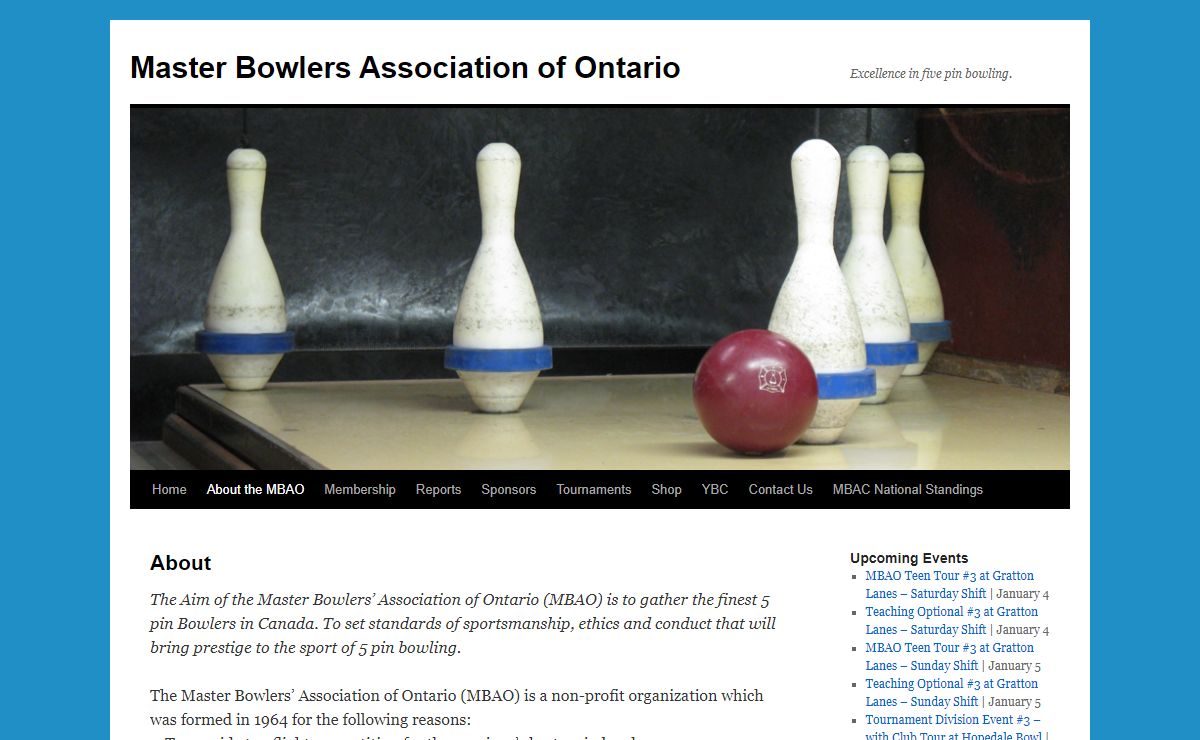 Master Bowlers Association of Ontario | Excellence in five pin bowling.