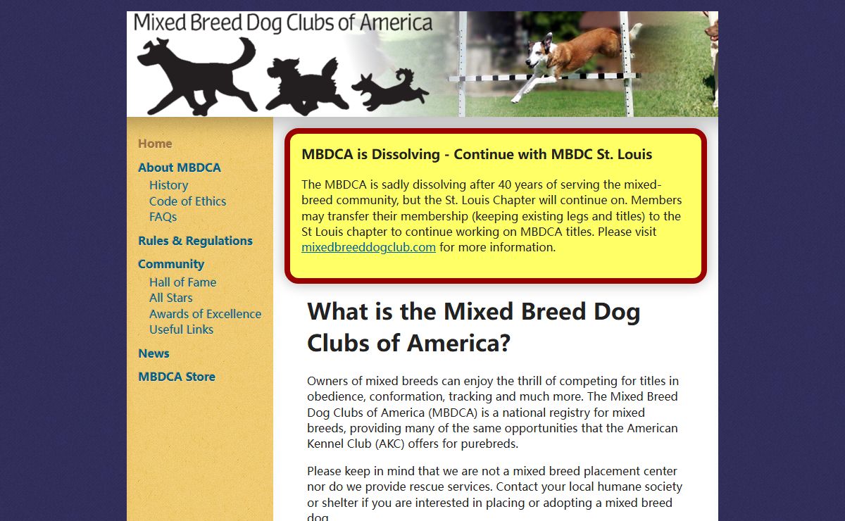 What is MBDCA? - Mixed Breed Dog Clubs of America (MBDCA)