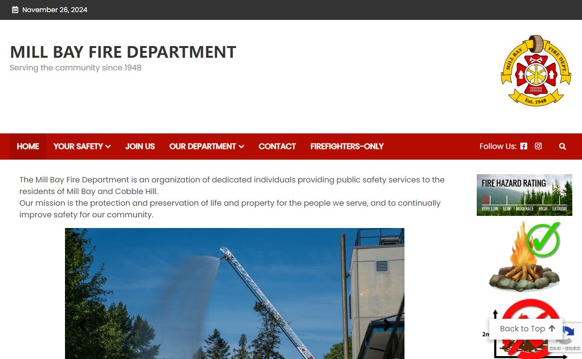 Mill Bay Fire Department – Serving the community since 1948