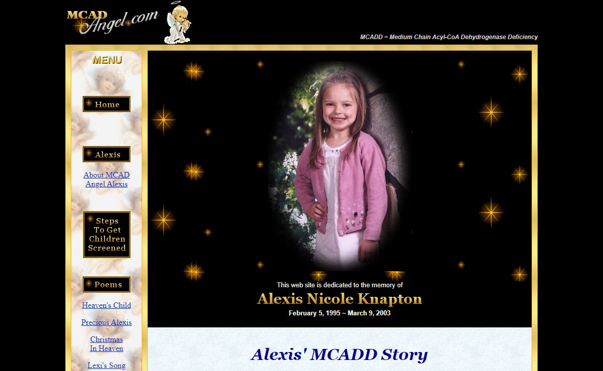 MCAD Deficiency (MCADD) - supplemental newborn screening could save your childs life.