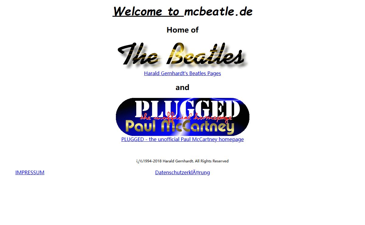 Welcome to McBeatle.de
