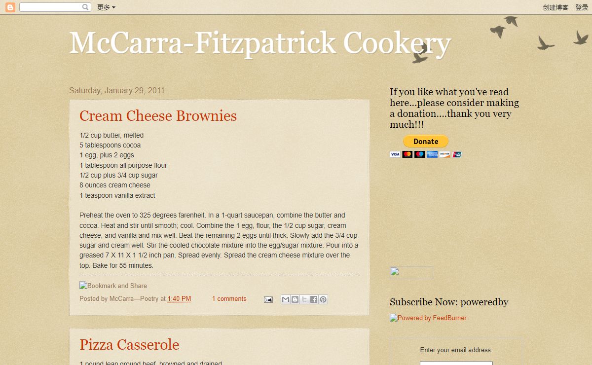 McCarra-Fitzpatrick Cookery