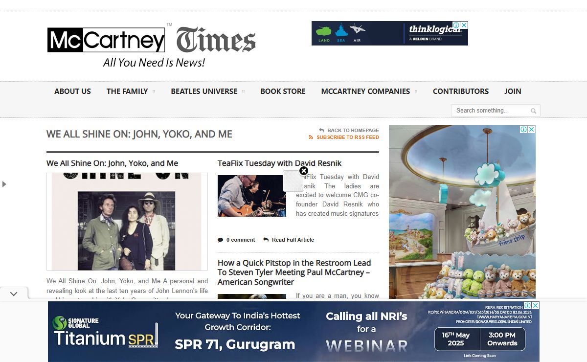 McCartney Times | All You Need Is News!