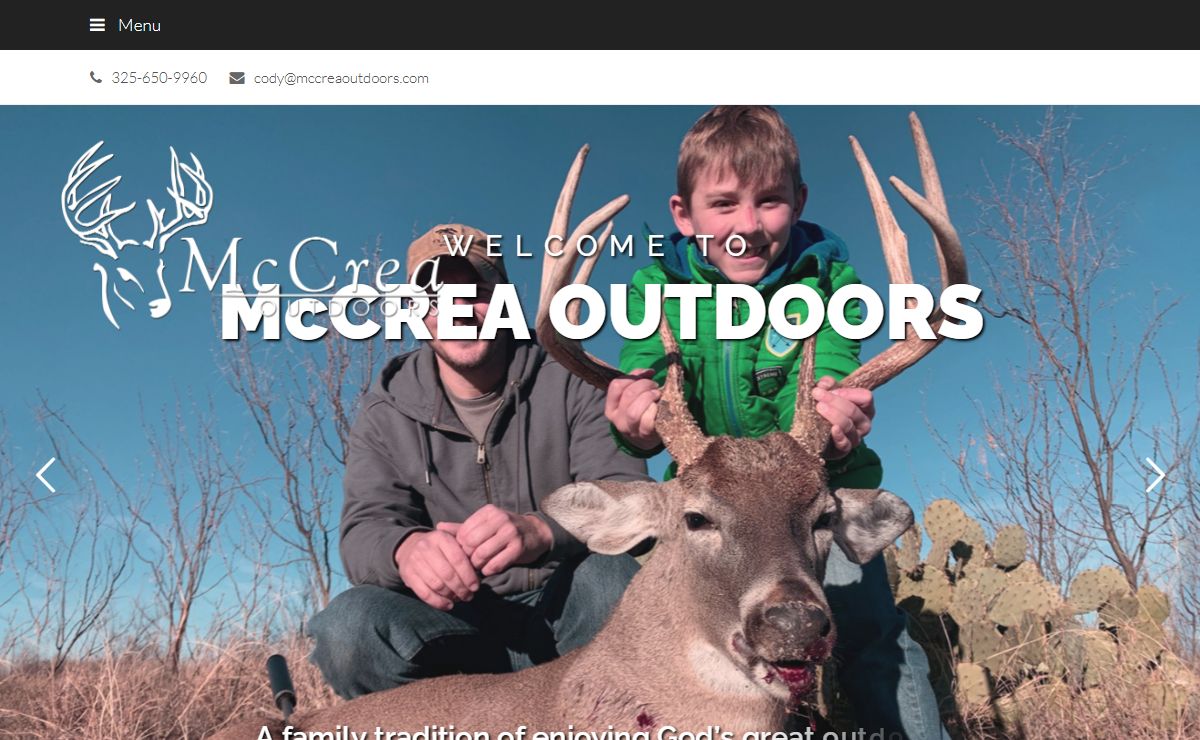 McCrea Outdoors – A family tradition of enjoying God's great outdoors