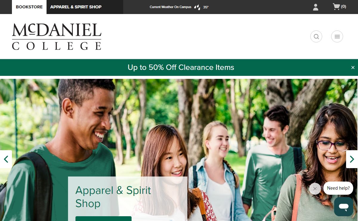 Apparel, Gifts & Textbooks | McDaniel College Bookstore