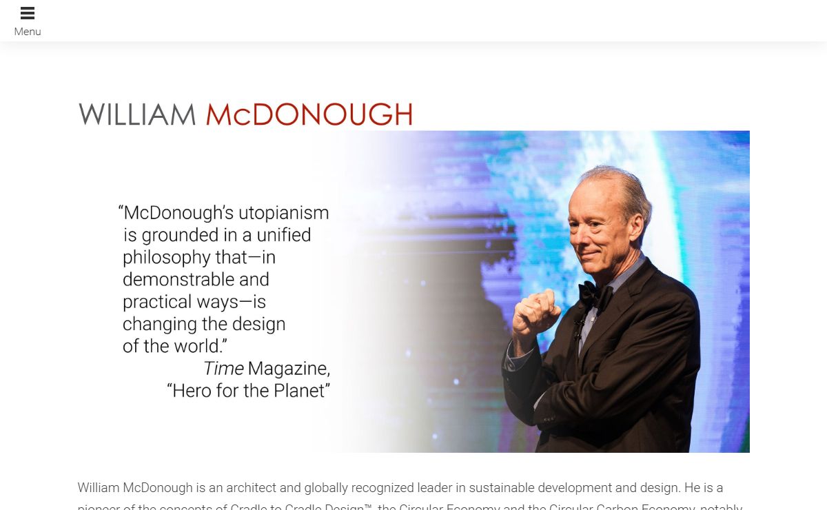 William McDonough Waging Peace Through Commerce