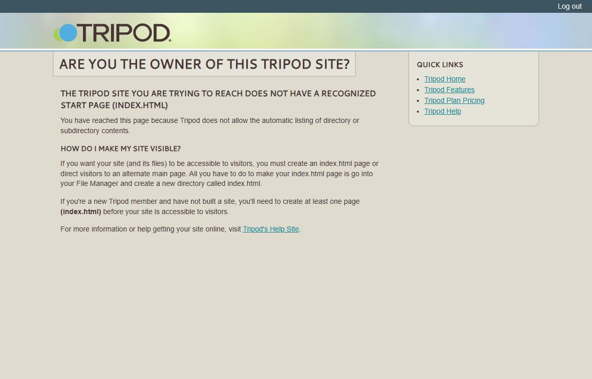 Create a Website | Tripod Web Hosting