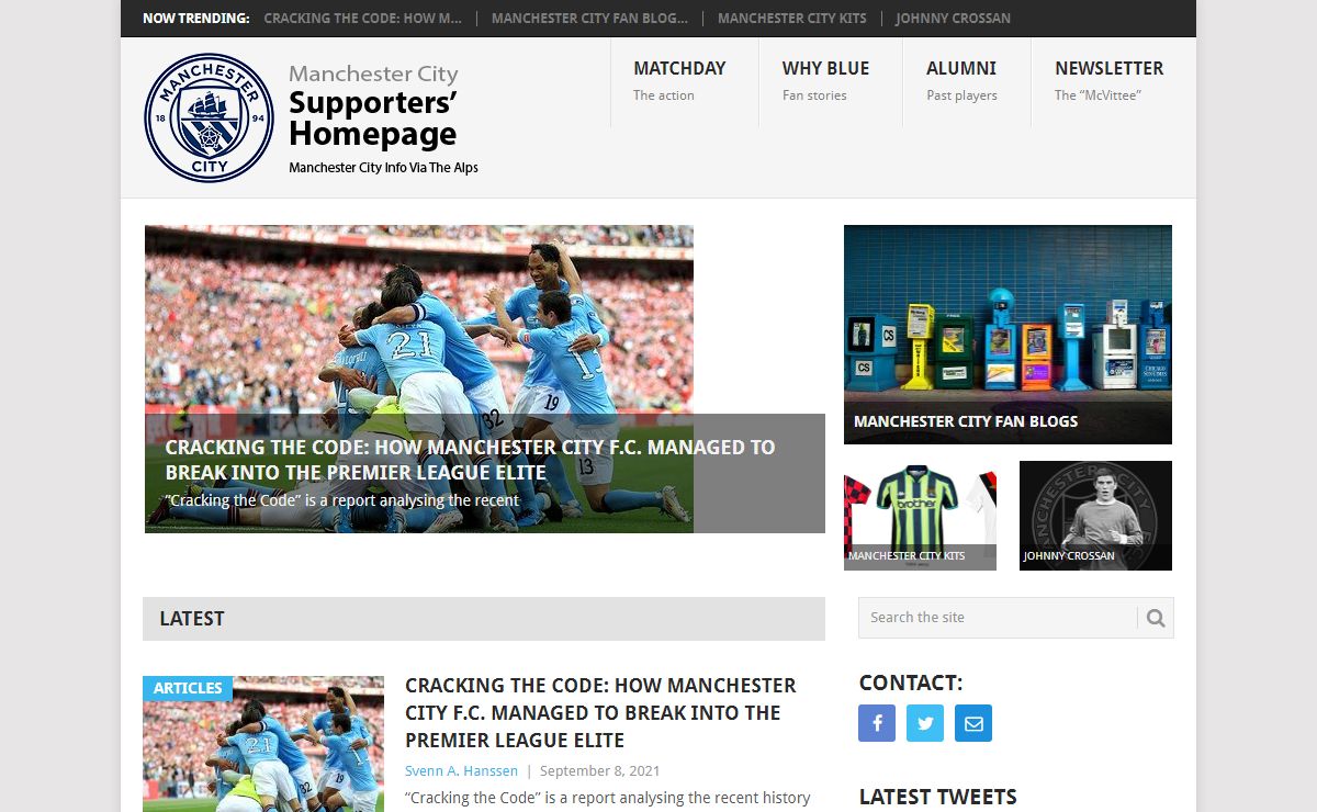 MCIVTA – Manchester City Supporters Homepage