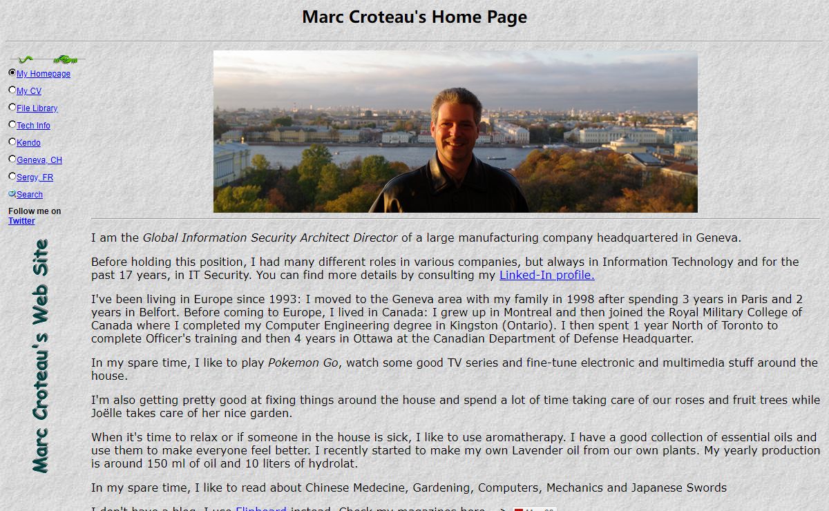 Marc Croteau's Home Page