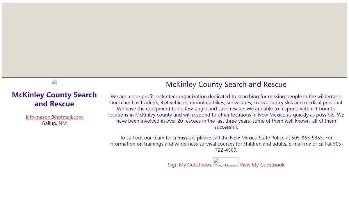 McKinley County Search and Rescue