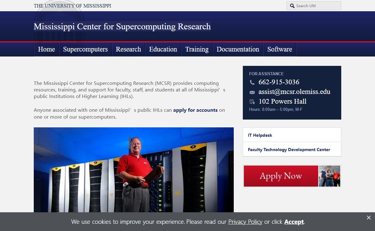 Mississippi Center for Supercomputing Research | Ole Miss