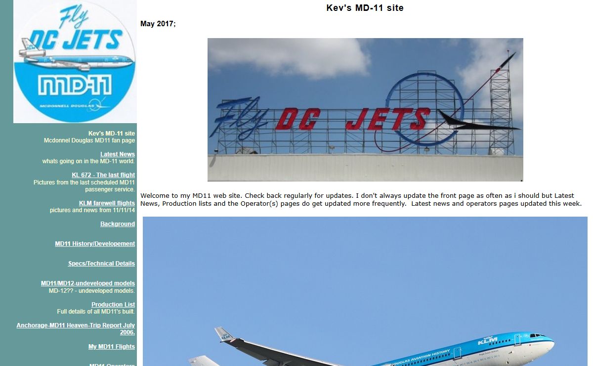 Kev's MD-11 site