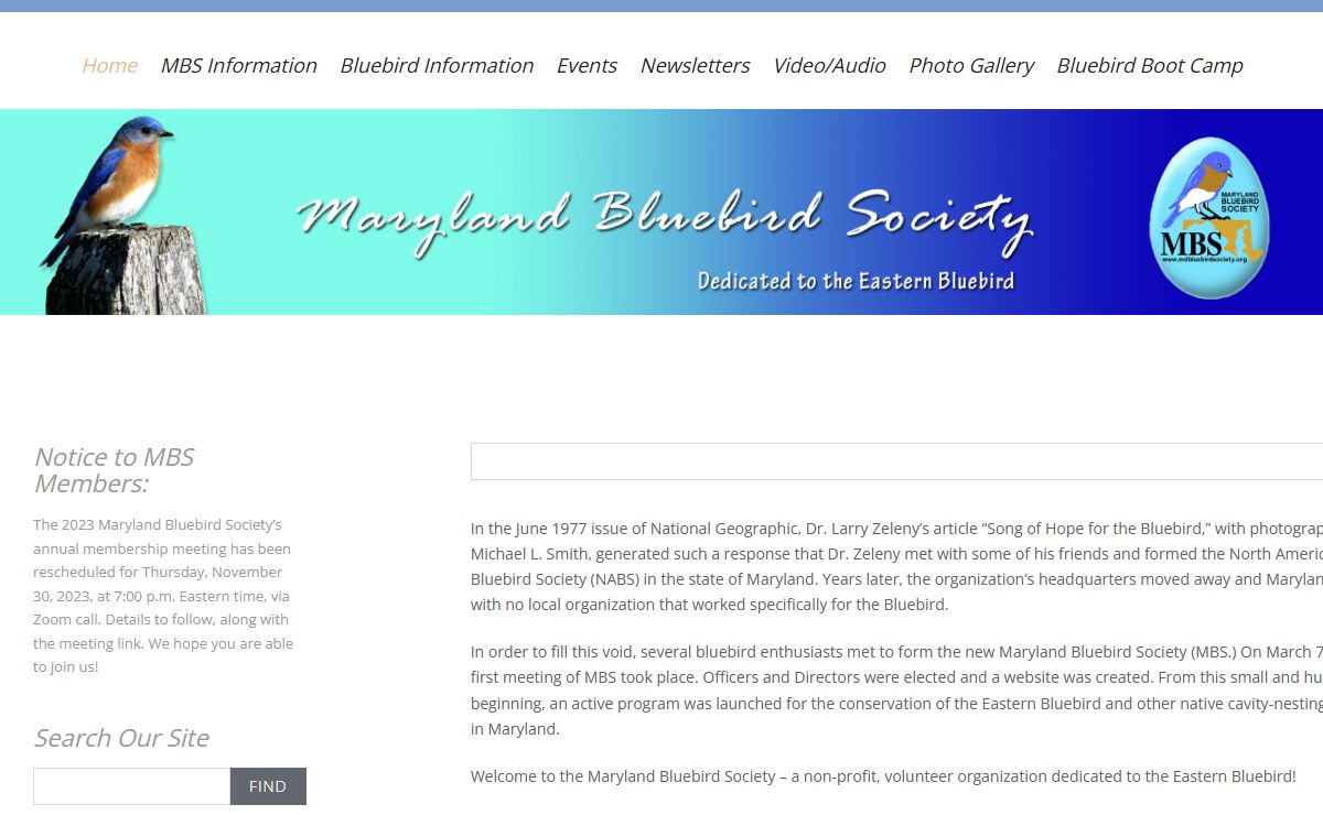 Maryland Bluebird Society