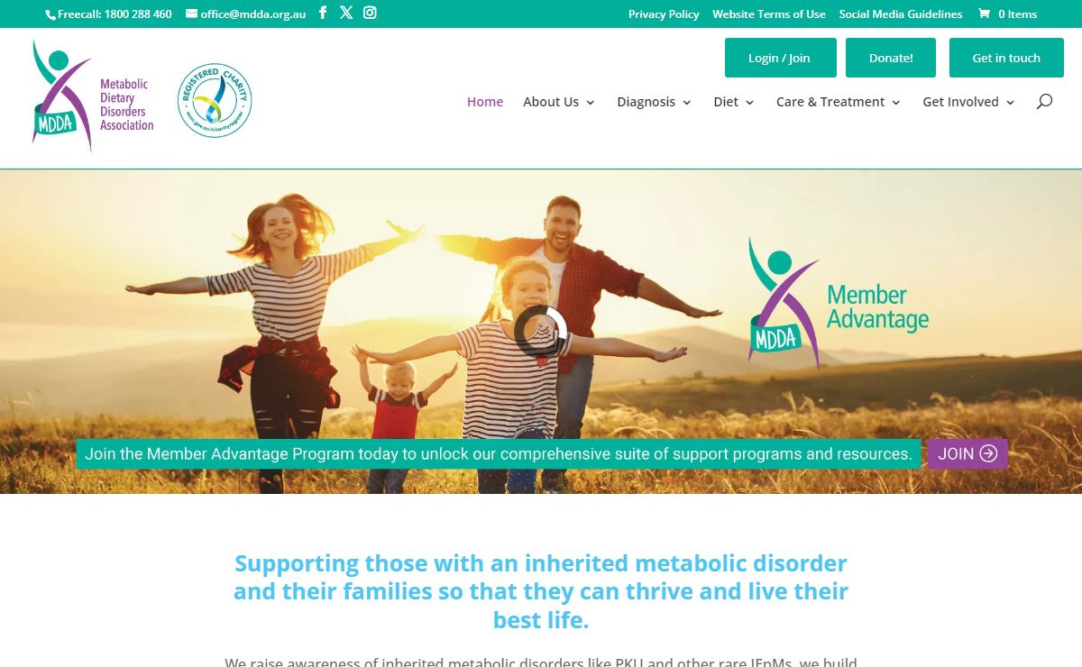 Home - Metabolic Dietary Disorders Association (MDDA)