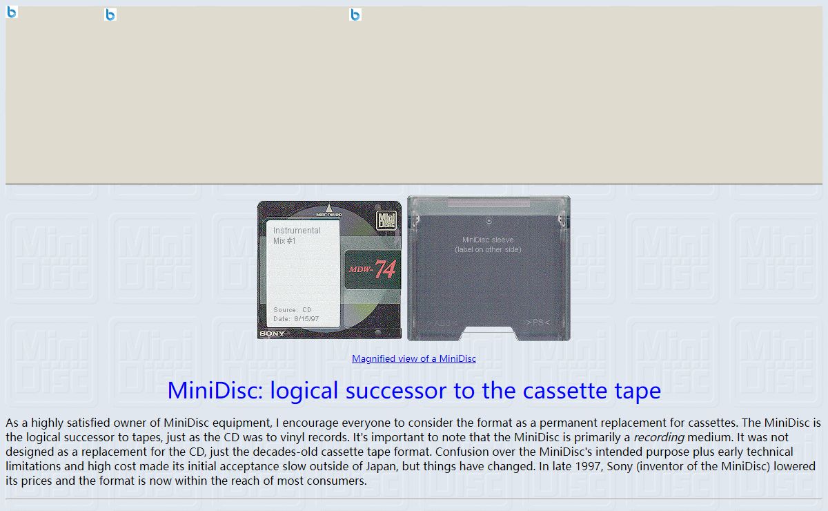 MiniDisc: logical successor to the cassette tape