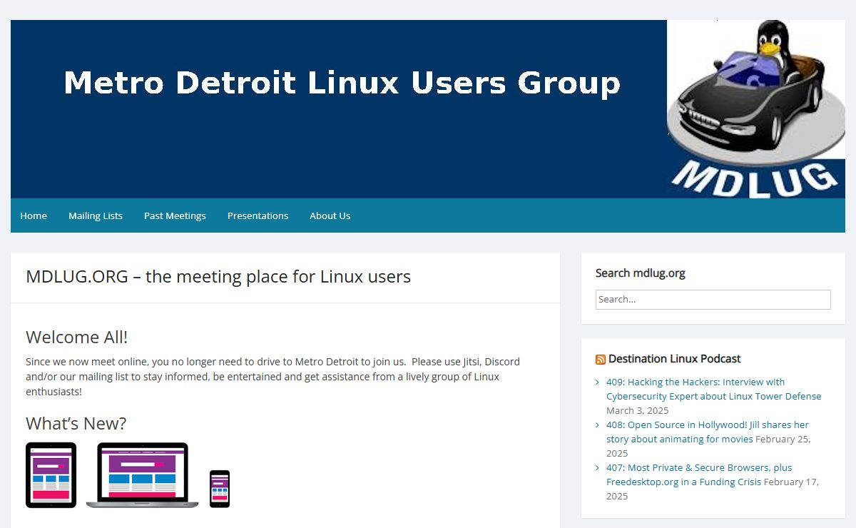 MDLUG – The Meeting Place for Linux Users
