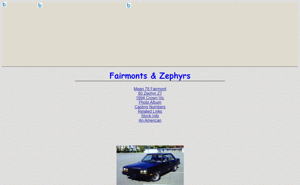 Fairmonts & Zephyrs