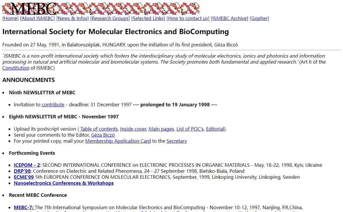 Int. Soc. f. Molecular Electronics and BioComputing (ISMEBC)