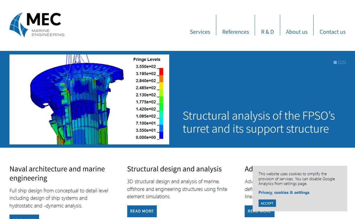 Ship design, marine engineering and advanced structural analysis | MEC