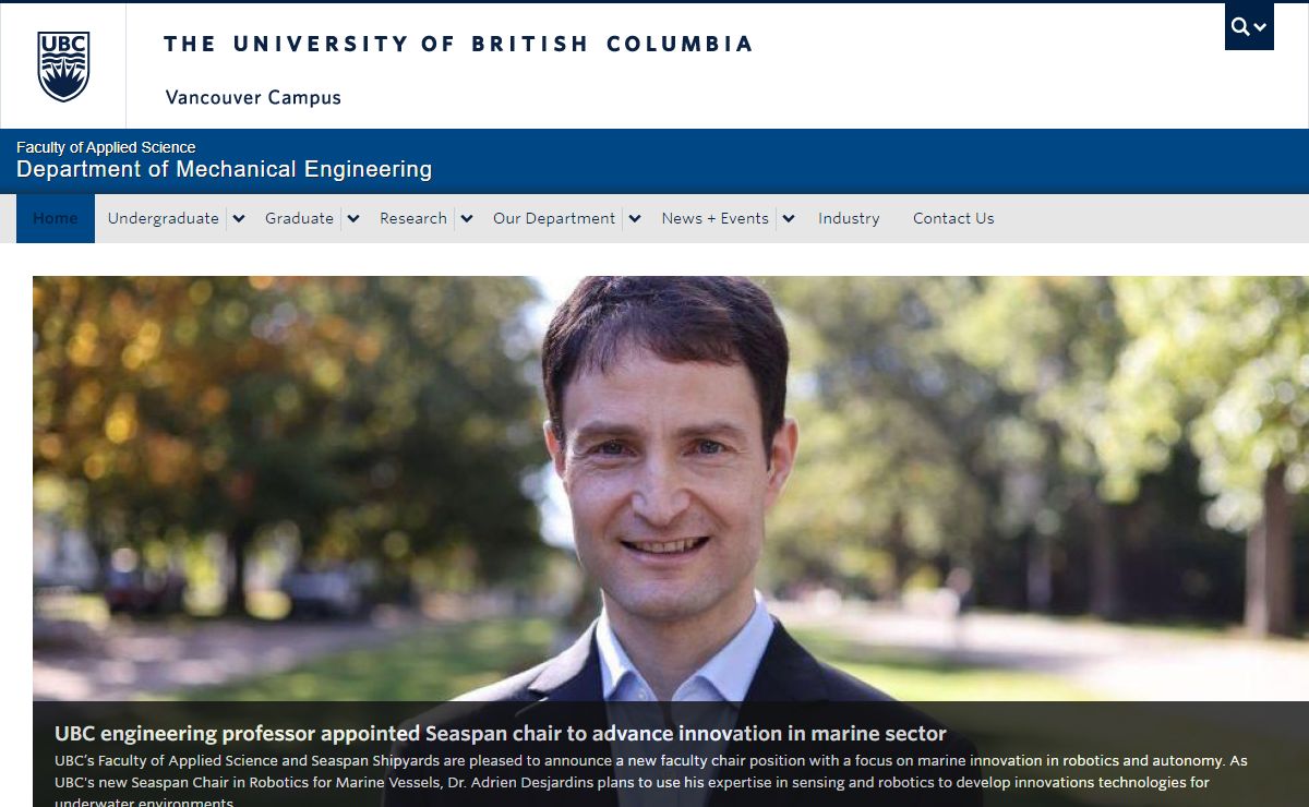 UBC Mechanical Engineering