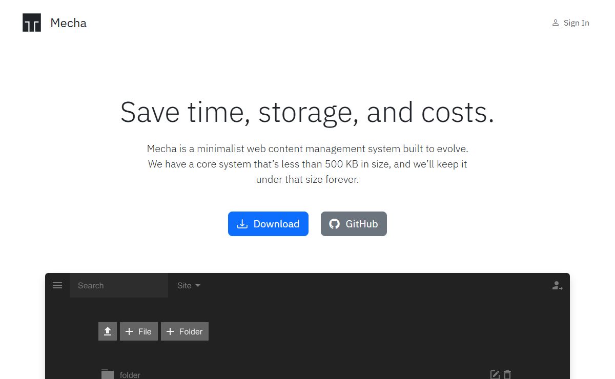 Home · Mecha CMS
