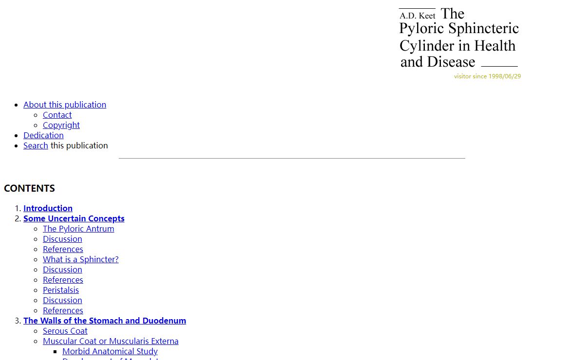 The Pyloric Sphincteric Cylinder in Health and Disease