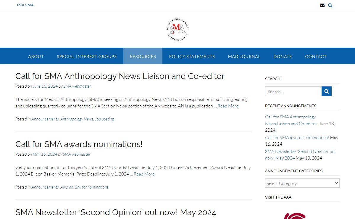 Society for Medical Anthropology – A Section of the American Anthropological Association