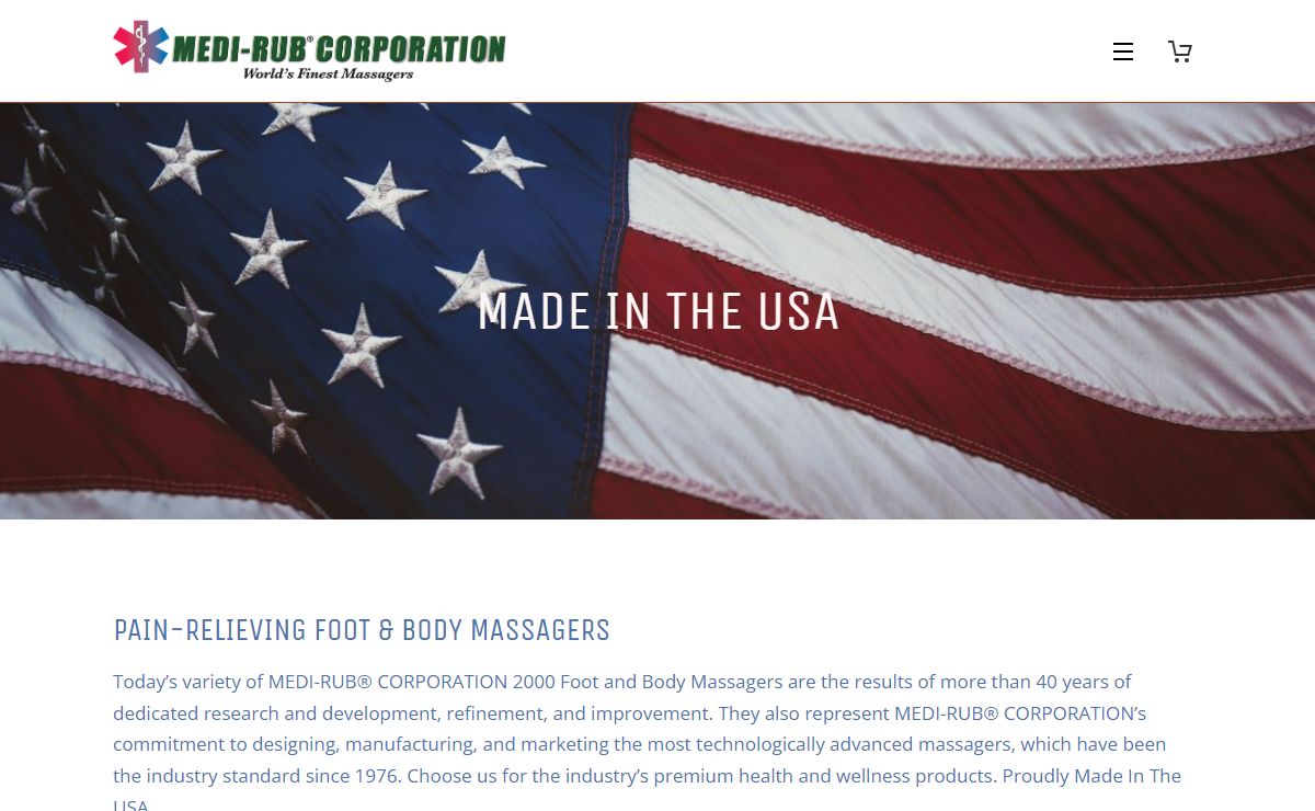 Foot and Body Massagers | MEDI-RUB CORPORATION