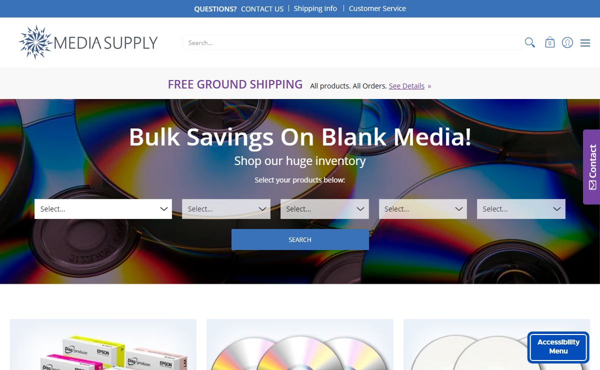DVD and CD Blank Media, Duplication and Printing Equipment | Media Supply