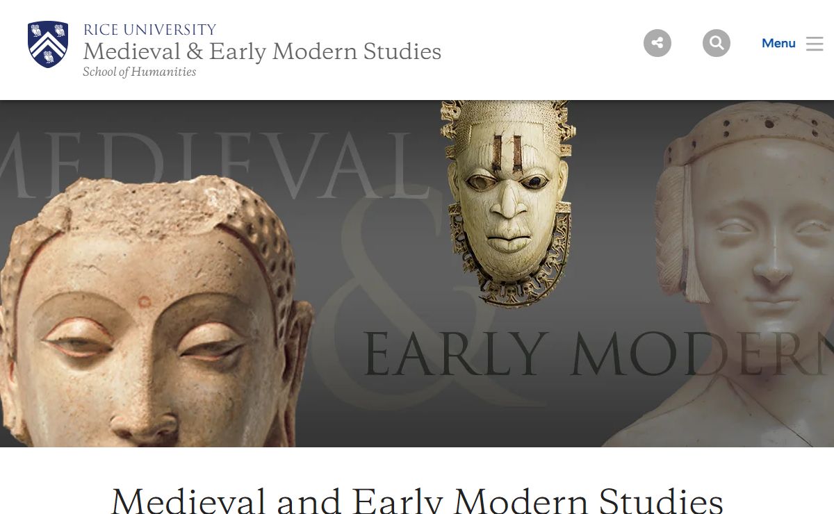 Medieval and Early Modern Studies | Rice University