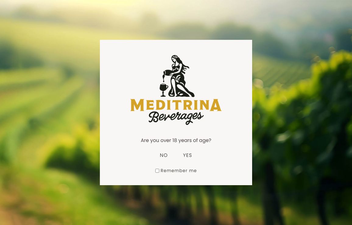 Age Verification - Meditrina Beverages