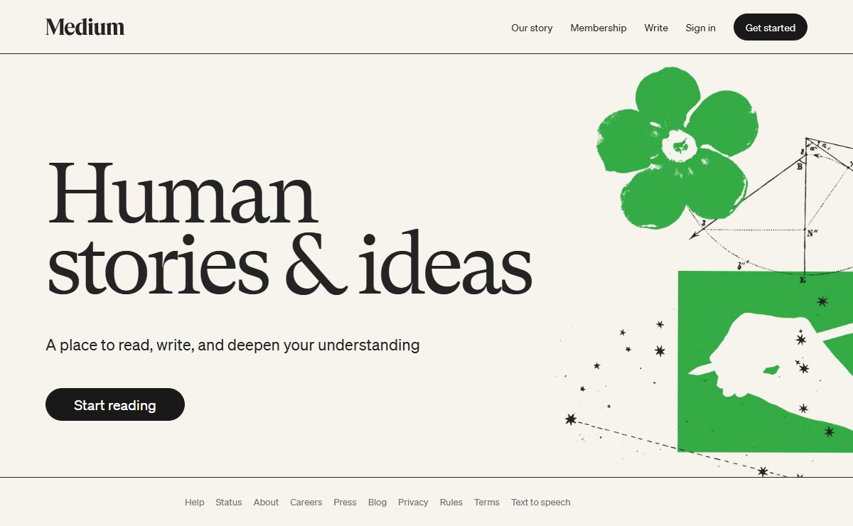 Medium: Read and write stories.