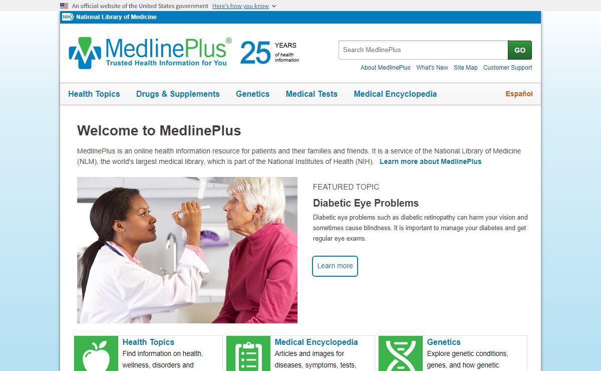 MedlinePlus - Health Information from the National Library of Medicine