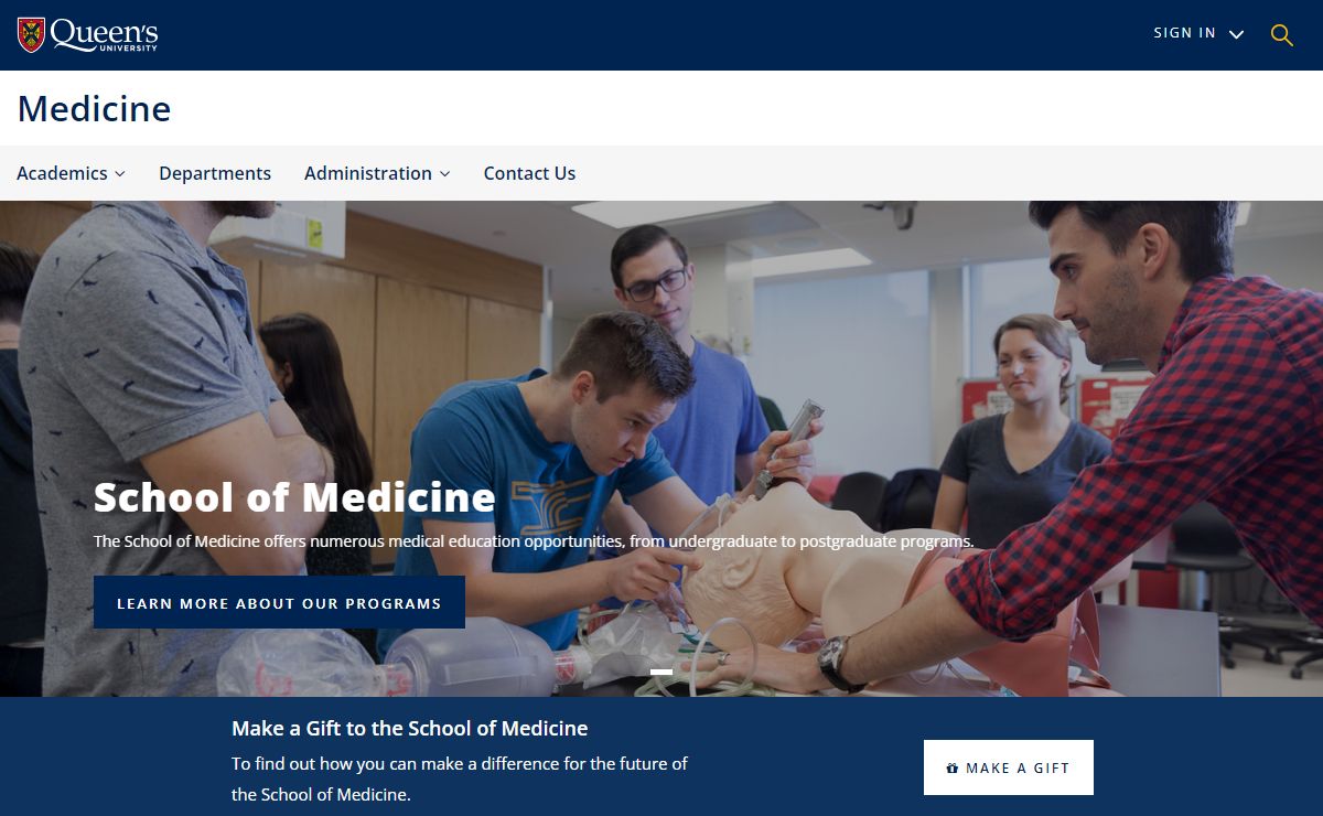 Home | School of Medicine | Queen's University