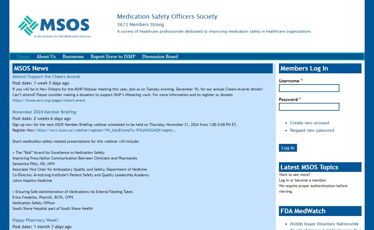 Medication Safety Officers Society- MSOS |