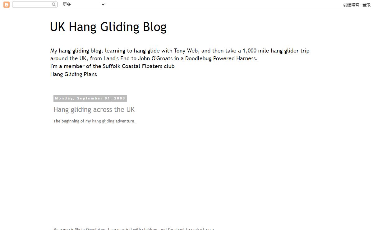 UK Hang Gliding Blog