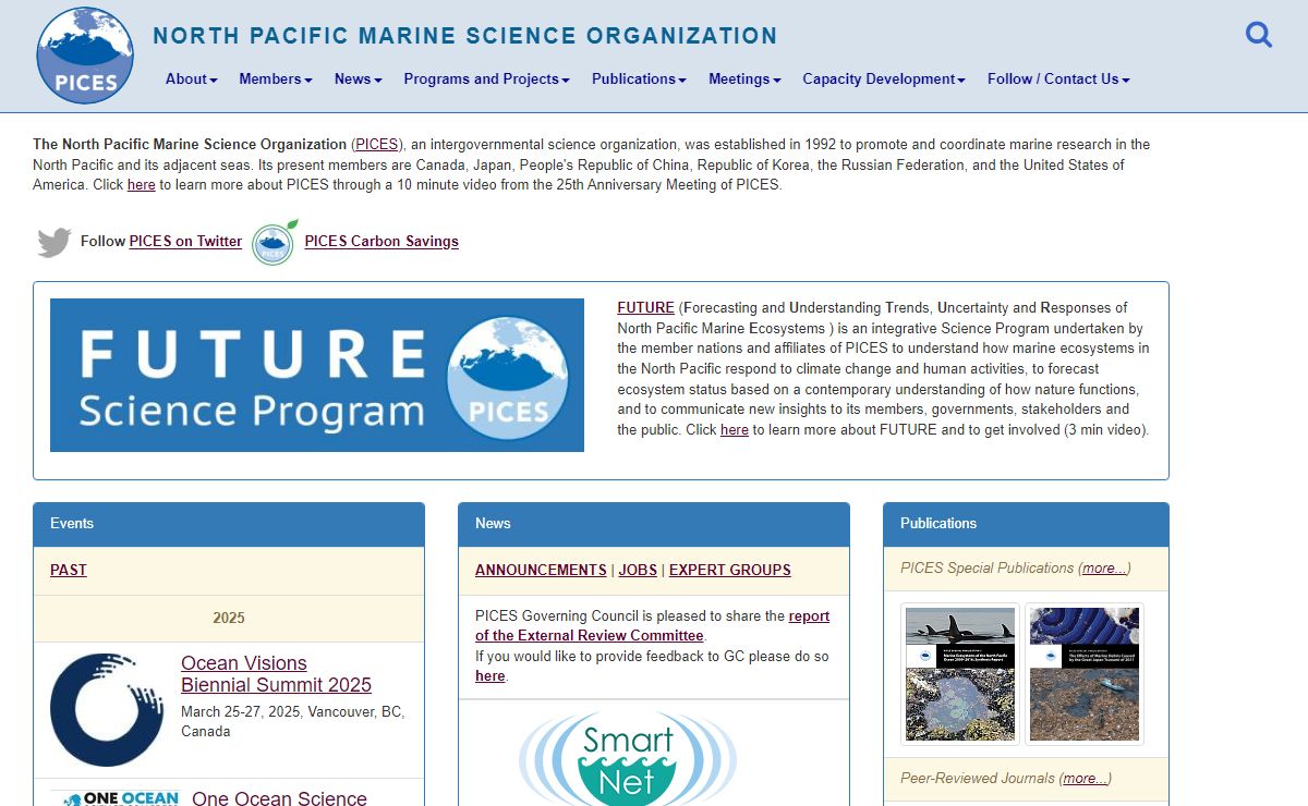 Home - PICES - North Pacific Marine Science Organization